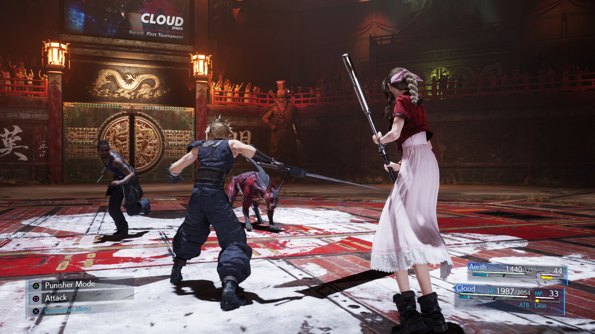 Cloud and Aerith in Final Fantasy VII Remake