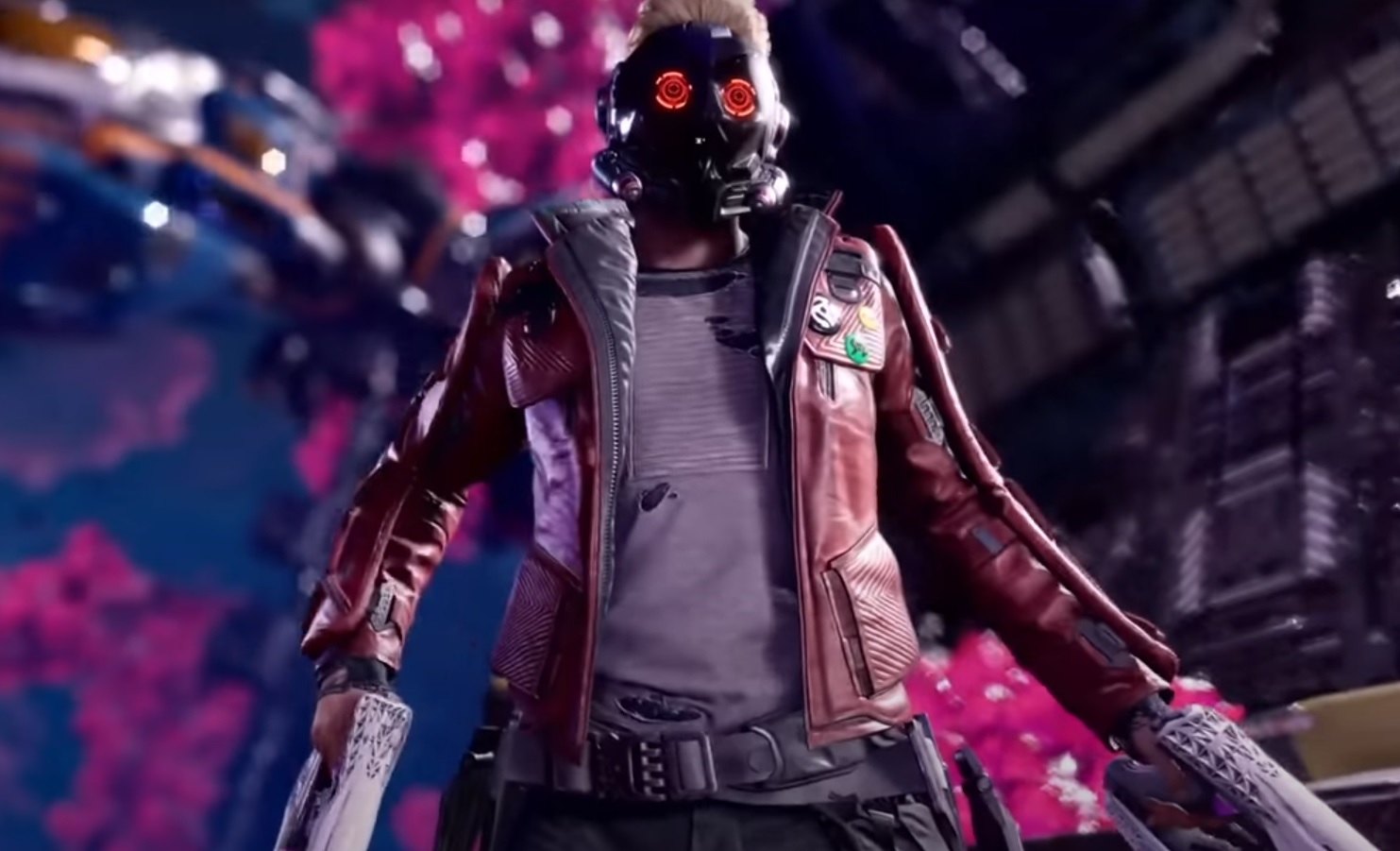 Peter Quill as Star-Lord in Square Enix and Eidos-Montreal's Guardians of the Galaxy.