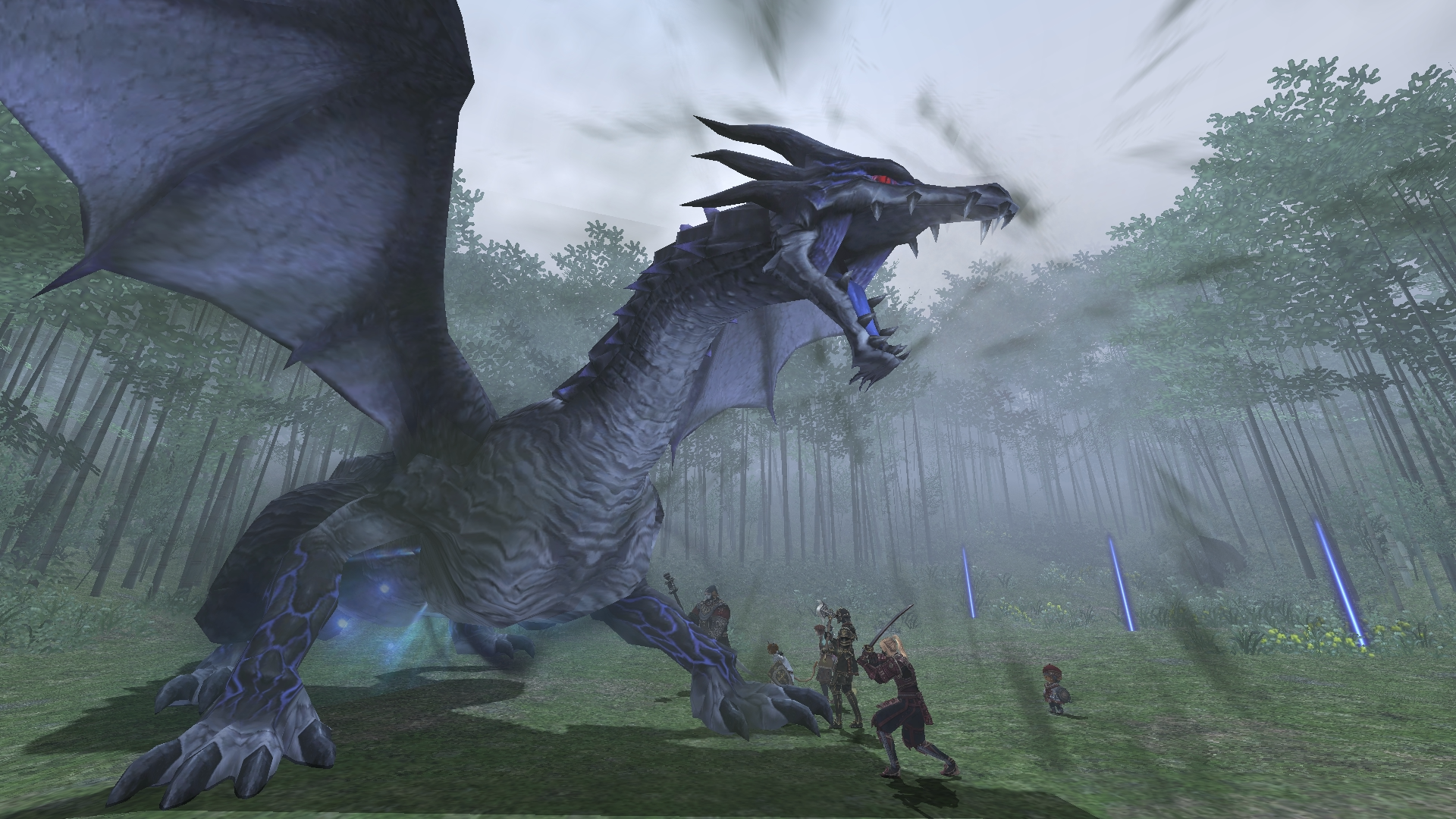 A wyrm enemy in Reisenjima, a new area in the Seekers of Adoulin expansion of Final Fantasy XI.