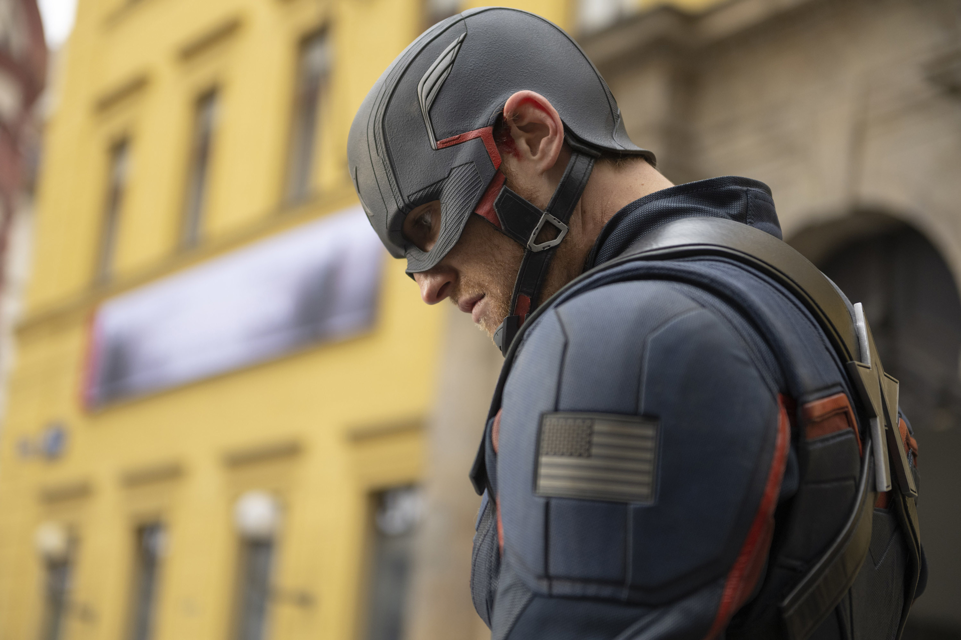 John Walker (Captain America). Photo by Julie Vrabelova Marvel Studios 2021